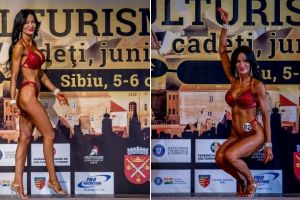 FOTO| Mihaela Mih-Dehelean, prima medalie la culturism pentru CS Unirea Alba Iulia, secţie proaspăt reactivată