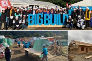 FOTO. Voluntari de la Bosch Blaj, în proiectul BIG BUILD 2019: 10 locuinţe vor fi construite în 5 zile, pentru 10 familii extrem de vulnerabile