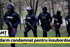 NEAMȚ: Jandarm condamnat pentru insubordonare