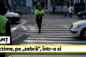 NEAMȚ: Minoră de 14 ani, accidentată pe trecere. 3 victime, pe „zebră”, într-o zi