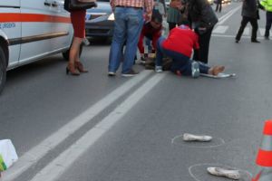 Sătmăreancă lovită pe trecerea de pietoni, pe bulevardul Lucian Blaga