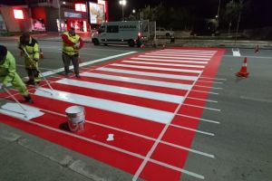 Vizibilitatea trecerilor de pietoni, imbunatatita de SC Confort Urban SRL (galerie foto)