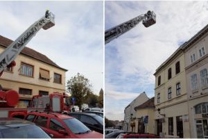 Intervenţie a pompierilor la Mediaş. Au evitat o tragedie