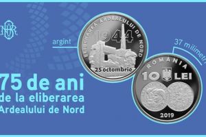 FOTO. Monumentul Ostaşului Român de la Carei, pe moneda comemorativă lansată de BNR
