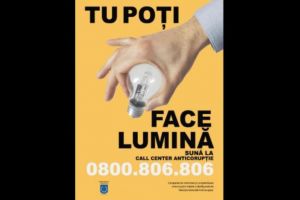 „Tu poţi face lumină” – O campanie anticorupţie