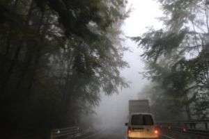 Ceata pe DN 18, in Pasul Gutai. Vezi aici, cum va fi vremea astazi in Maramures