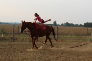 Gimnastică pe cal, program la Fundaţia Salvator