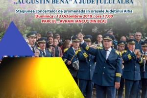 Duminică, 13 octombrie: Concert extraordinar de fanfară în Parcul „Avram Iancu” din municipiul Blaj