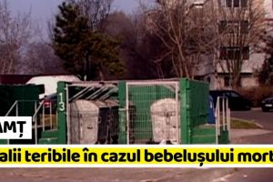 NEAMȚ: Detalii teribile în cazul bebeluşului găsit mort într-un tomberon din Piatra-Neamţ