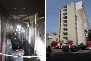 Incendiu într-un bloc cu 9 etaje din Oradea: 35 de persoane evacuate! (FOTO / VIDEO)