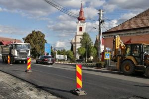 Strada Mihai Viteazul, în plin proces de reabiltare
