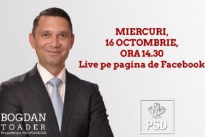 Bogdan Toader va fi live, pe Facebook, pentru prahoveni. Vezi cum ii poti adresa intrebari