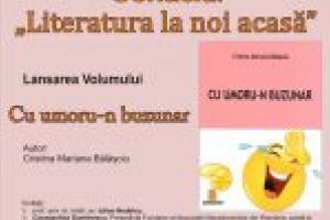 Biblioteca Judeţeană „Alexandru şi Aristia Aman” găzduieşte vineri, 18 octombrie 2019, în cadrul Cenaclului „Literatura la noi acasă”, lansarea volumului „Cu umoru-n buzunar”, autor Cristina Mariana Bălăşoiu