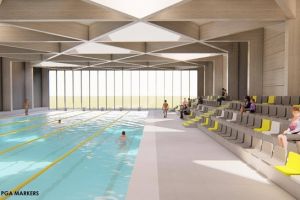 Primele imagini cu bazinul de înot care va fi realizat de CJ Timiş la Jimbolia