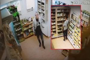 Prins în flagrant: un hoţ a fost filmat furând fără jenă dintr-un magazin din Oradea (VIDEO)