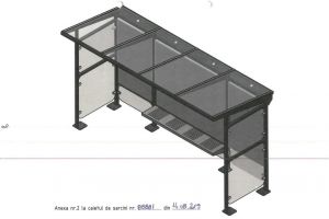 Primăria Municipiului Iaşi va achiziţiona prin licitaţie 100 de copertine destinate staţiilor de transport public