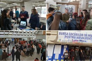 FOTO/VIDEO. Bursa locurilor de muncă pentru absolvenţi: sute de slujbe disponibile pentru tinerii sătmăreni