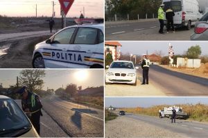 FOTO. Acţiune pentru prevenirea evenimentelor produse în zona trecerilor la nivel cu calea ferată: 11 permise de conducere reţinute şi amenzi de peste 23.000 lei