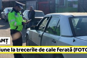 NEAMȚ: 133 de amenzi, într-o singură zi, la trecerile de cale ferată (FOTO)