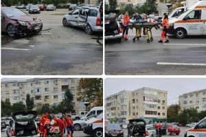 Constanta: Accident rutier pe bulevardul Alexandru Lapusneanu. O persoana, preluata de ambulanta