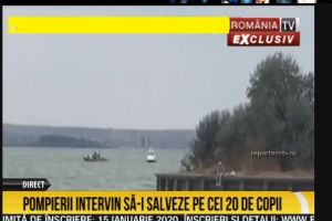 O barca in care erau 20 de copii, rasturnata pe Dunare 
