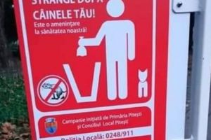 Strânge după câinele tău!