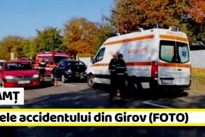 NEAMȚ: Datele accidentului din Girov, în care un autoturism a fost lovit de un TIR (FOTO)
