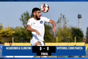 FC Viitorul, egal cu Academica Clinceni. Echipa lui Hagi, pe doi in clasament, la doua puncte de liderul CFR Cluj