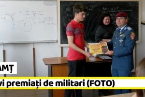 NEAMȚ: Elevi premiaţi de militari (FOTO)