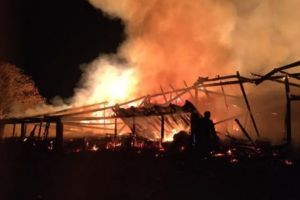 Incendiu de baloţi în Luduş