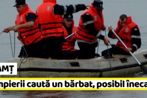 NEAMȚ: Alertă la ISU Neamţ: Bărbat posibil înecat în râul Moldova (ultima oră)