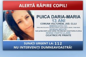 Minoră dispăruta, căutată de poliţişti