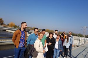 Lecţie în teren! Studenţii de la Valahia, documentare la Staţia de Epurare Ape Uzate Târgovişte Sud