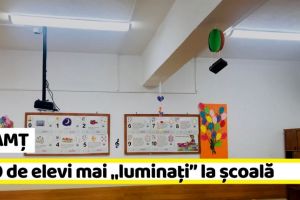 NEAMȚ: O şcoală din Neamţ, dotată cu sistem de iluminat modern