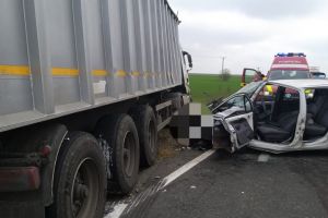 Accident grav la Nicolae Balcescu. O persoana este incarcerata