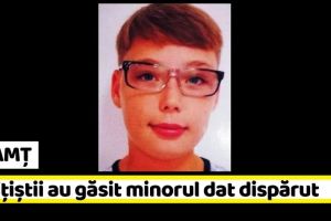 NEAMȚ: Poliţiştii au găsit minorul dat dispărut, în Roman