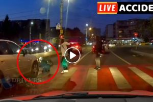ACCIDENT LIVE la Satu Mare. Copil lovit în timp ce fuge pe trecerea de pietoni