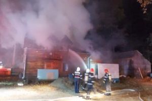 Incendiu la o cabana din Satulung (FOTO)