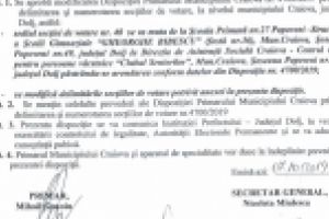 Modificări în delimitarea secţiilor de votare din Municipiul Craiova