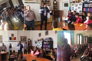 FOTO: Peste 200 de elevi din zona Munţilor Apuseni au fost informaţi de poliţişti despre pericolul pe care-l reprezintă un comportament violent şi consumul de droguri