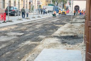 FOTO- O stradă din centru, transformată în pietonal