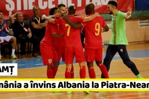 NEAMȚ: România a învins Albania la futsal, în Sala Polivalentă din Piatra-Neamţ
