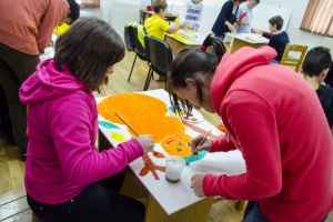 Copiii de la Centrul Școlar pentru Educatie Incluziva Delfinul“ din Constanta, vizitati de Nicu Covaci de la Phoenix“ (galerie foto)