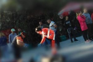 A traversat spre spital