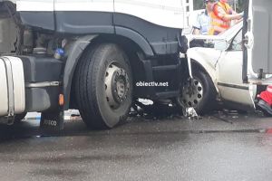 Ialomiţa: Accident rutier pe DN2, la Moviliţa. Două autotrenuri şi un autoturism