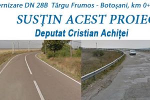 Deputatul Cristian Achiţei: Modernizarea Drumului Naţional DN28B Tg. Frumos-Botoşani este o “investiţie în continuare”