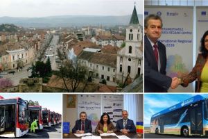 Transport ecologic la Aiud: 16 autobuze electrice, 28 de staţii pentru călători şi alte investiţii ultramoderne cu sprijinul fondurilor Regio