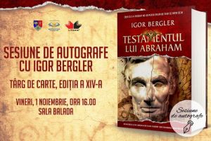 Scriitorul Igor Bergler va fi prezent la Târgul de Carte de la Focşani