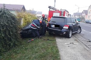 Accident pe strada Libertăţii din Bistriţa