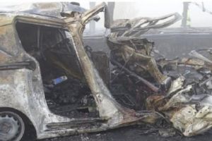 Patru cetăţeni români, dintre care doi copii au sfârşit cumplit pe autostrada M5 din Ungaria.